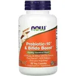 NOW Foods Probiotic-10 & Bifido Boost Capsules 90