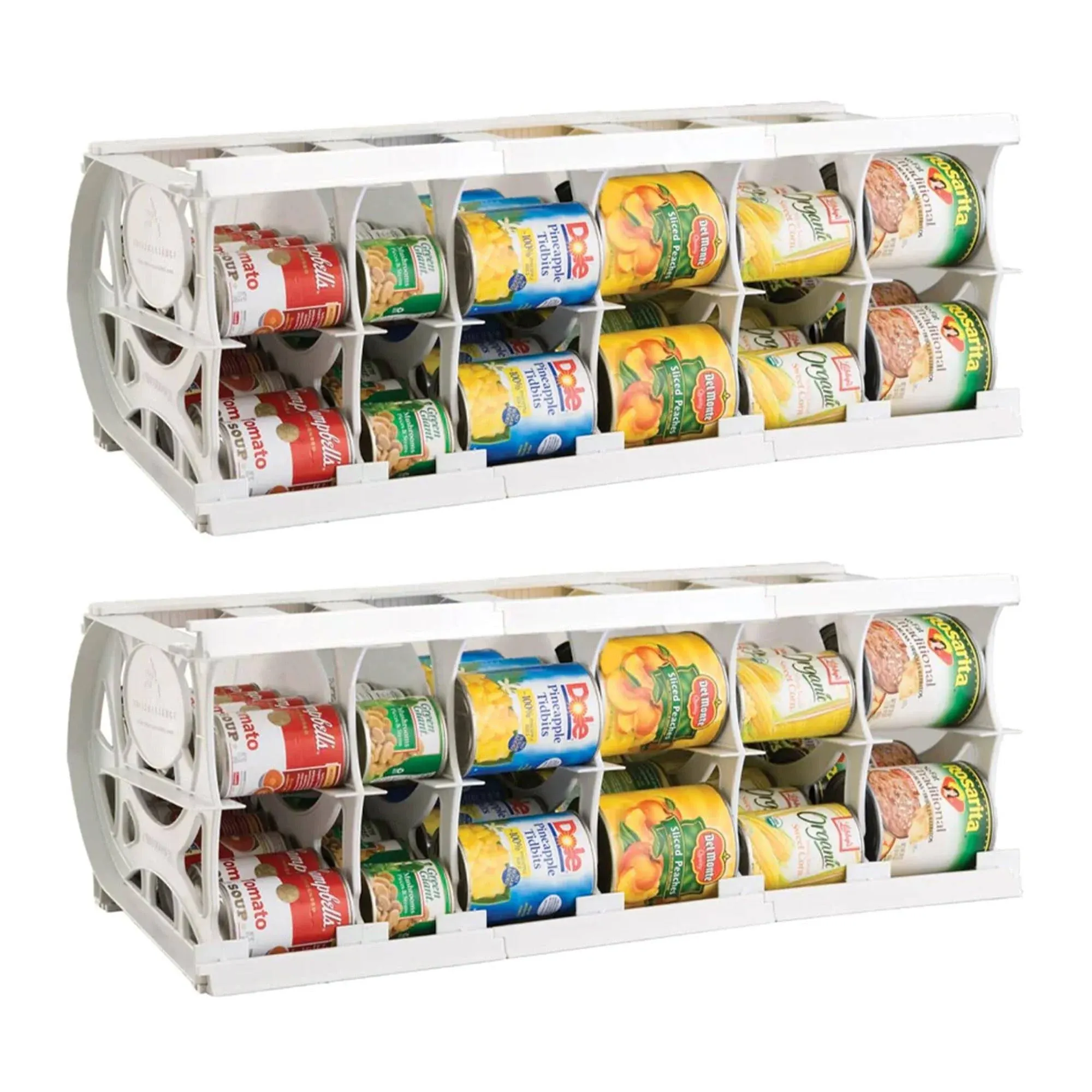 Shelf Reliance Compact Cansolidator Pantry Food with Rotation System, Interlo...