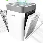 Nuwave Portable Air Purifier for Home Bedroom Up to 1361 SqFt with Air Qualit...