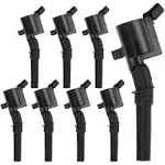 A-premium Ignition Coil Packs Dg508 Fd503 Compatible With Ford F-150 F-250 F-350 Expedition Excursion E-150 E-250 E-350 Econoline Lincoln Navigator