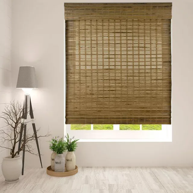 Arlo Blinds Dali Native Cordless Lift Bamboo Shades - 32"W x 74"H