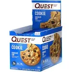 Quest Nutrition Protein Cookie, Chocolate Chip - 12 Cookies