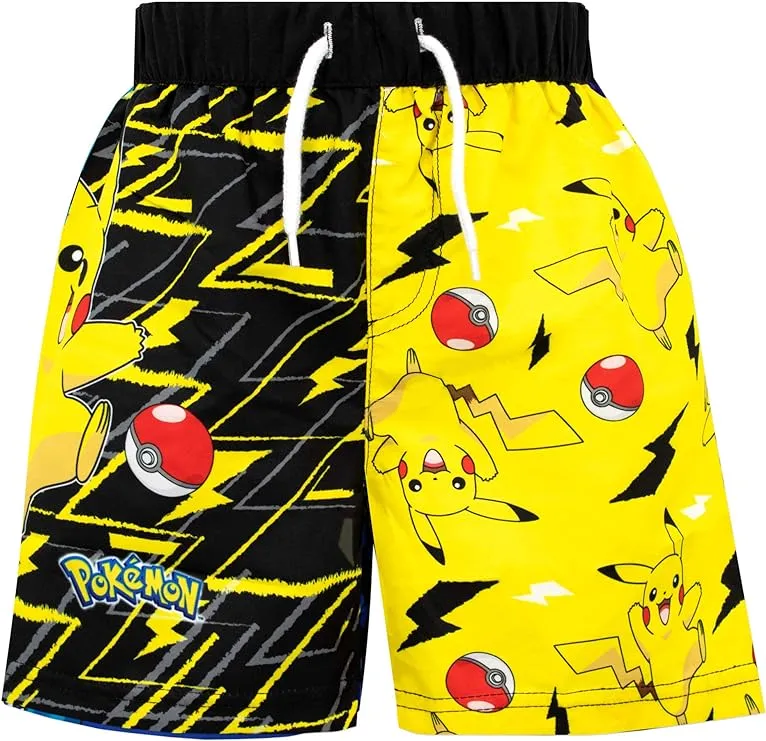 Pokemon Boys' Pikachu Swim Shorts