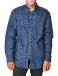 Men&#x27;s Sherpa Lined Shirt Jacket Blue