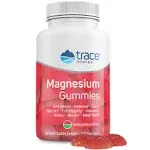 Trace Minerals Magnesium Gummies (120 Ct) Low Sugar | Magnesium Citrate | Natural Sleep Support, Soothes Muscles | Mood & Digestive Support | for Kids & Adults | Watermelon