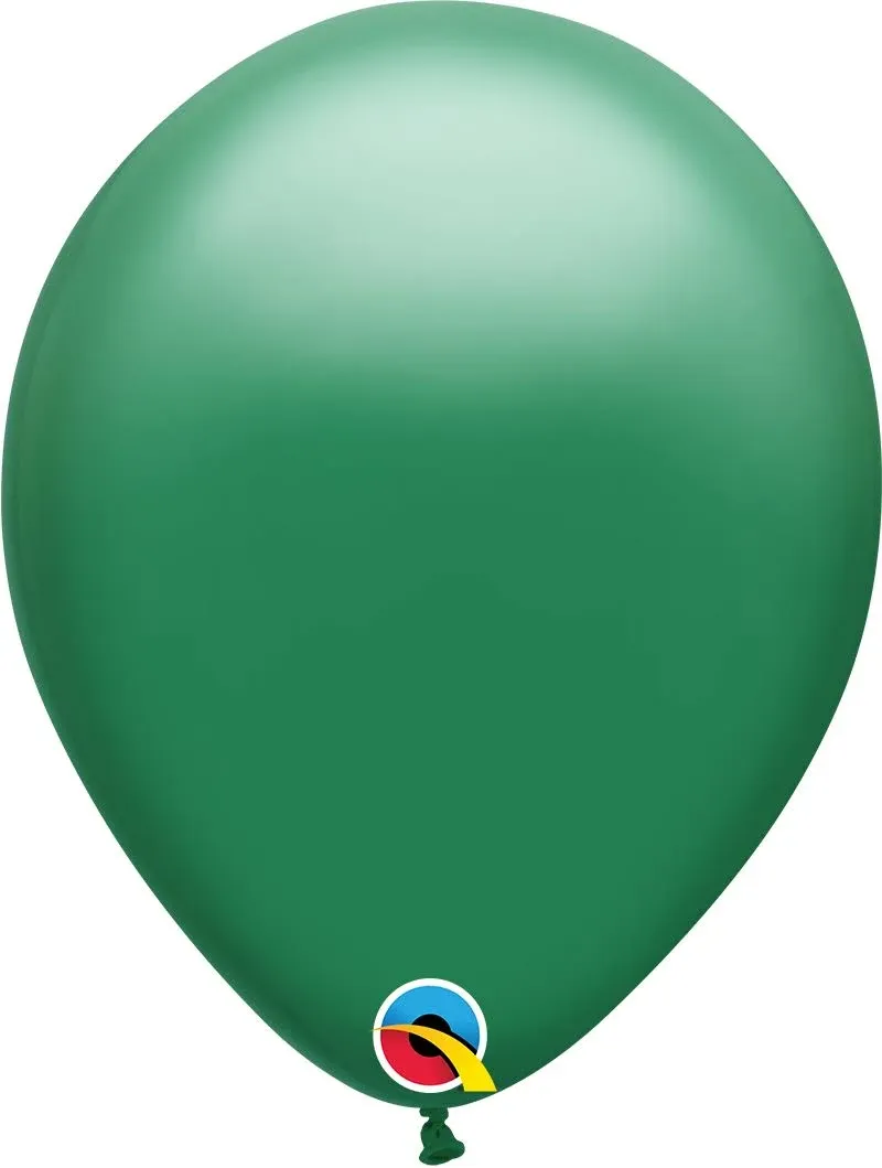 Qualatex 5&quot; Green Balloon Bag - 100 Count