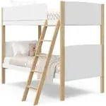 Delray White with Natural Twin-over-Twin Bunk Bed