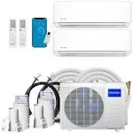 MRCOOL DIY Mini Split - 18,000 BTU 2 Zone Ductless Air Conditioner