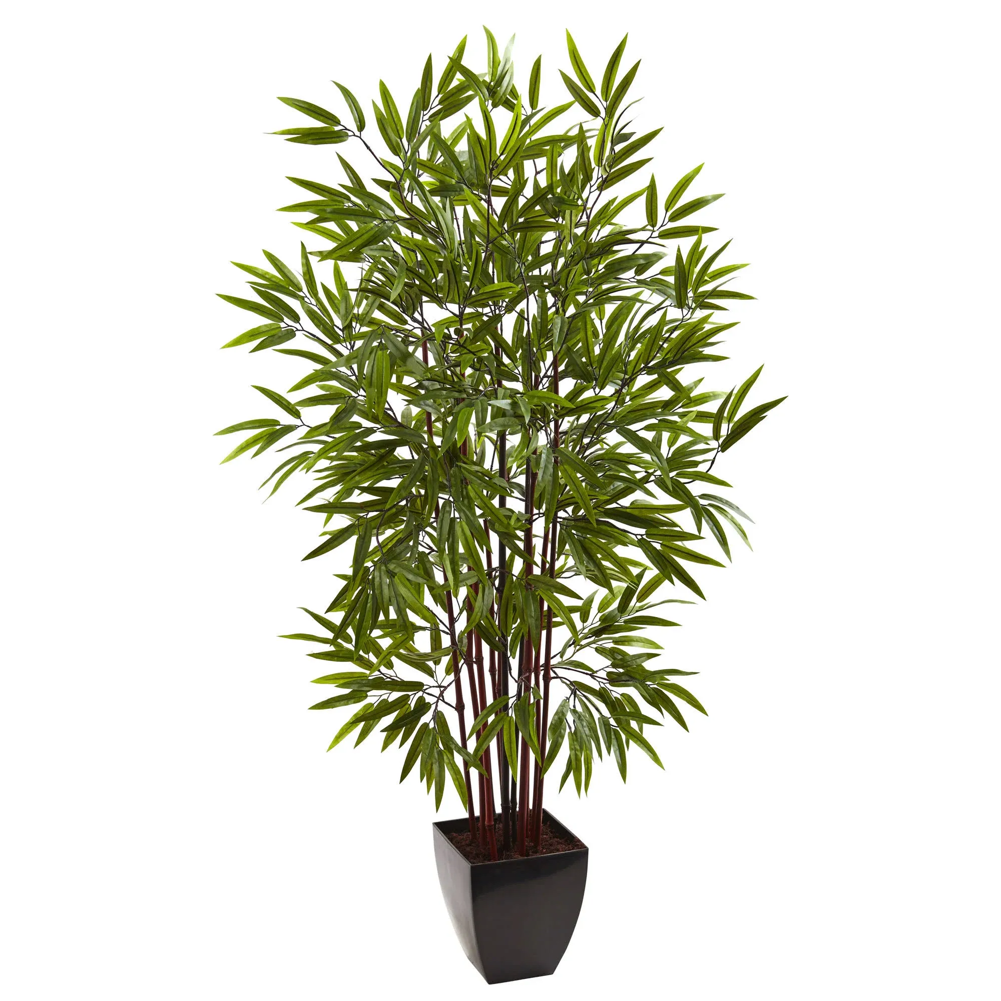 5 ft. Artificial Bamboo Silk Tree with Planter