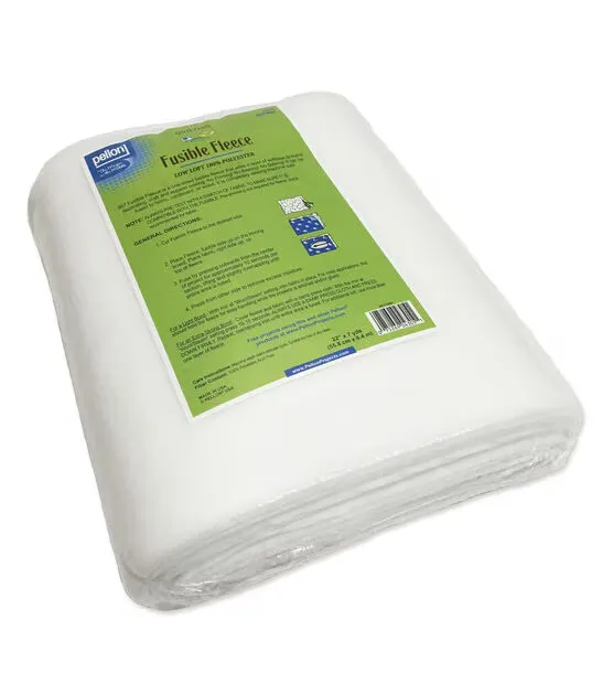 Pellon 987f Fusible Fleece 22-Inch x 7 Yard Mini Bolt (22"x7yd, White)