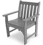 POLYWOOD Vineyard Garden Arm Chair ,Slate Grey