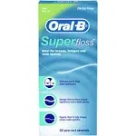 Oral B Super Floss Dental Floss Mint (50 Pre-Cut Strands)