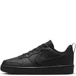 Big Kid&#039;s Nike Court Borough Low Recraft Black/Black-Bl<wbr/>ack (DV5456 002)