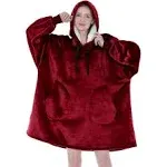 PAVILIA Blanket Hoodie for Women Sherpa Wearable Blanket Men