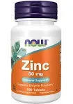 Now Foods Zinc 50 mg - 250 Tablets