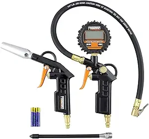 Freeman Digital Tire Inflator and High Flow Blow Gun Kit