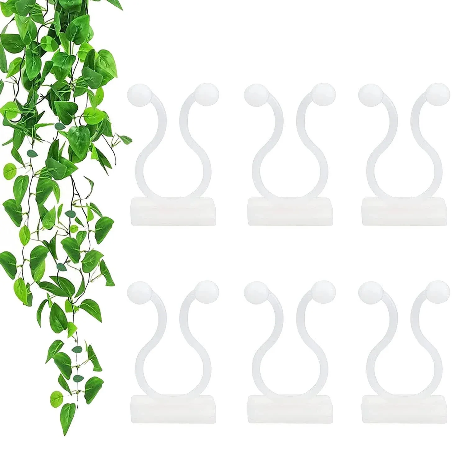 100pcs Wall Plant Clips for Climbing Plants Self Adhesive Clips Plant Hooks