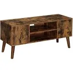 Wood High Quality Farmhouse Entertainment Center Brown TV Cabinet FREE SHIPPING