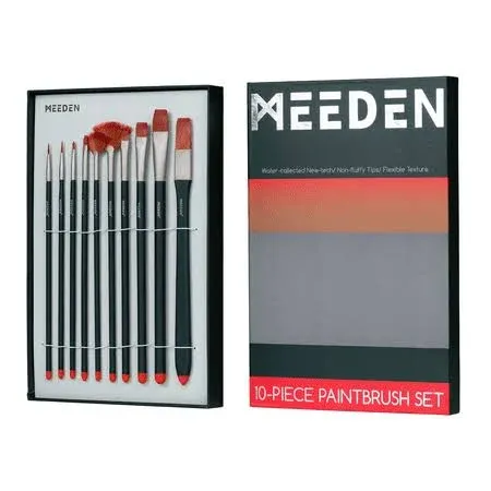 MEEDEN Acrylic Paint Brushes Set of 10