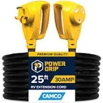 VEVOR 25ft RV Extension Cord Power Cord 30Amp NEMA TT-30R/NEMA TT-30P ETL Listed