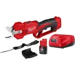 Milwaukee 2534-21 M12 Lithium-Ion Brushless Cordless Pruning Shears Kit 2.0 Ah