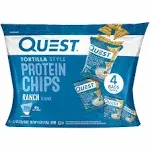 Quest Protein Ranch Tortilla Chips - 4 Count