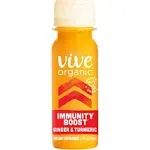 Vive Organic Wellness Shot, Original, Ginger & Turmeric, Immunity Boost - 2 fl oz