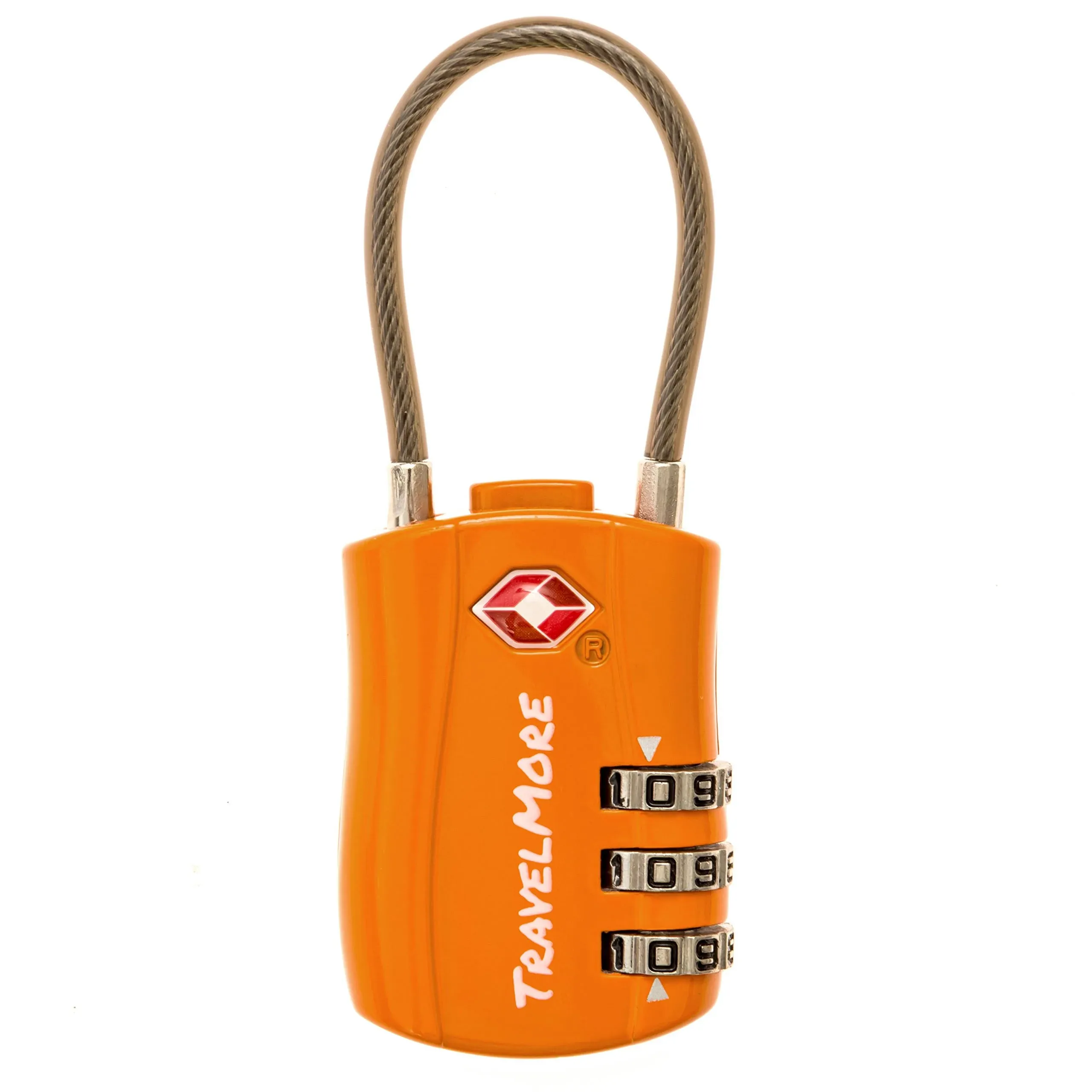 TSA Approved Travel Combination Cable Luggage Locks for Suitcases & Backpacks -