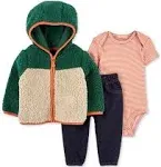 Baby 3-Piece Sherpa Jacket Set