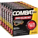 Combat Max Large Roach Killing Bait Stations, Child-Resistant, 8 Count (Pack of 6)