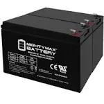 Mighty Max Battery 12V 7Ah SLA Battery Replacement for Ghost Controls AXBT - 2 Pack