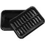 Porcelain-Coat<wbr/>ed Broiler Pan &amp; Grill Set, 13 x 8.75 In.