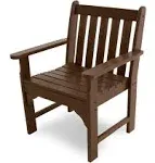 POLYWOOD Vineyard Garden Arm Chair - Mahogany