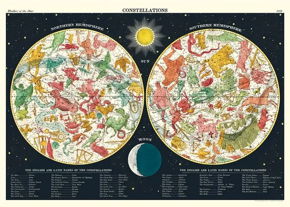 Cavallini Papers & Co. Wrap Constellations 2