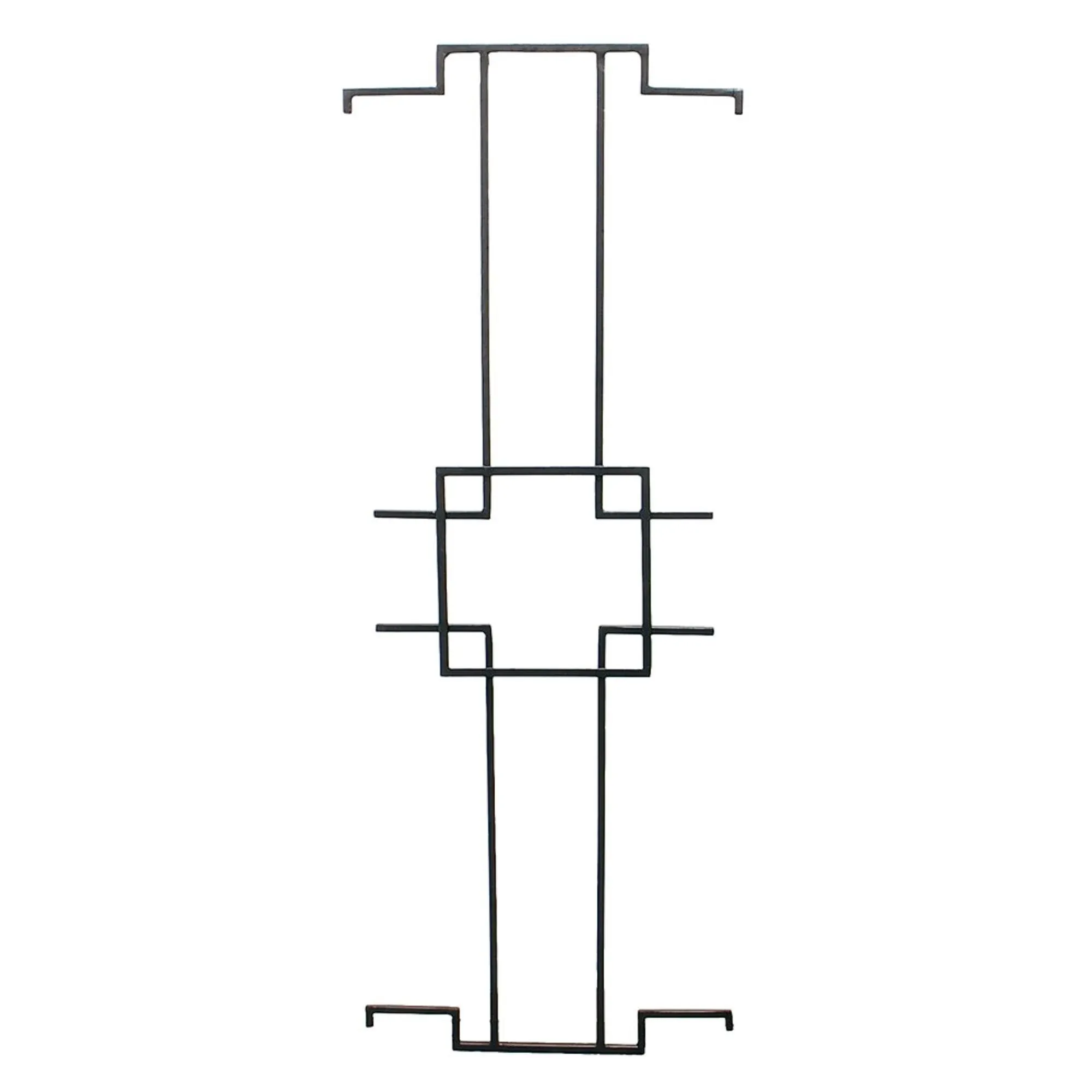 Achla Designs FT-24 Center Squares Metal Garden Trellis Connector Link, Graphite