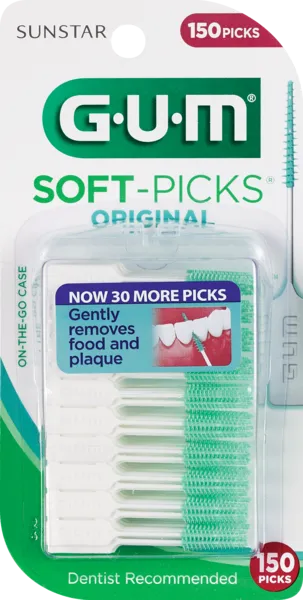 GUM Soft-Picks Original, Dentist Recommended  Dental Picks, 50ct Count