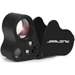 JARLINK 30X 60X Illuminated Jewelers Loupe Magnifier, Foldable Jewelry Magnifier with Bright LED Light for Gems, Jewelry, Coins, Stamps, etcJARLINK 30X 60X Illuminated Jewelers Loupe Magnifier, F…