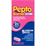 Pepto Bismol Ultra Stomach Relief Caplets 24 ct