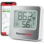 ThermoPro TP357 Digital Hygrometer Indoor Thermometer of 260ft, Bluetooth Thermometer Humidity Meter with Smart App, Room Thermometer Humidity Gauge