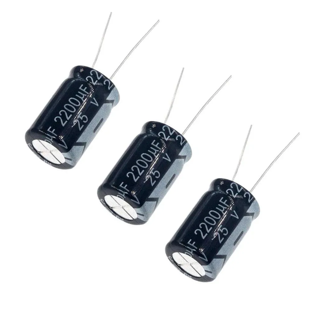 Electrolytic Capacitor 2200uF 25V 105C 13x20mm Pack of 3