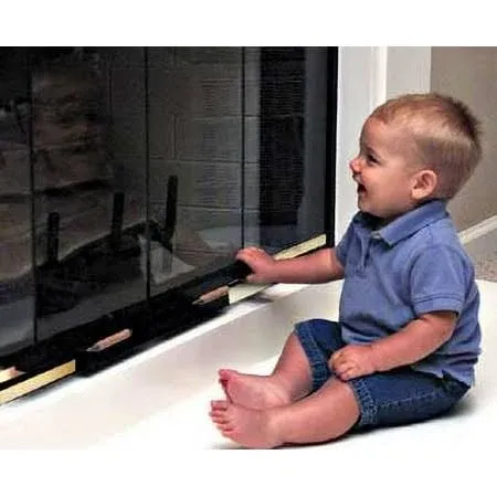 Safety Innovations Fireplace Door Guard Safety Lock Keep Kids Out - 33557