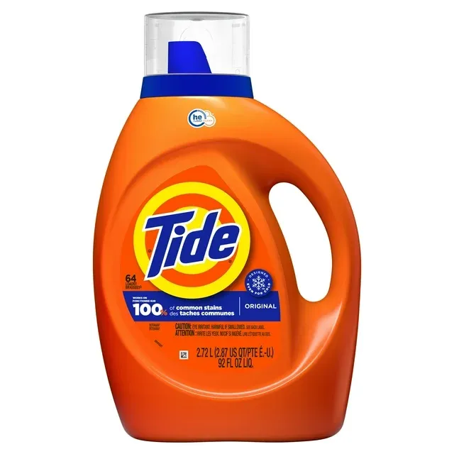 Tide Liquid Laundry Detergent, Original, 64 Loads 92 fl oz, HE Compatible