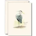 Earth Sky + Water - Great Blue Heron II Notecard Set - 8 Blank Cards with Envelopes