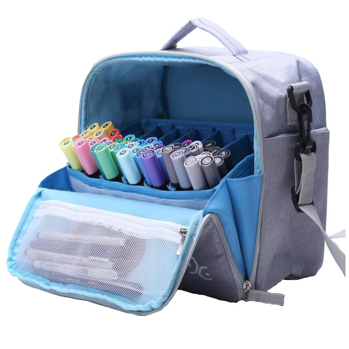 Storage Tote Bag for Marker Pens Brush Pen Coloring Pencils Books Art and Crafts