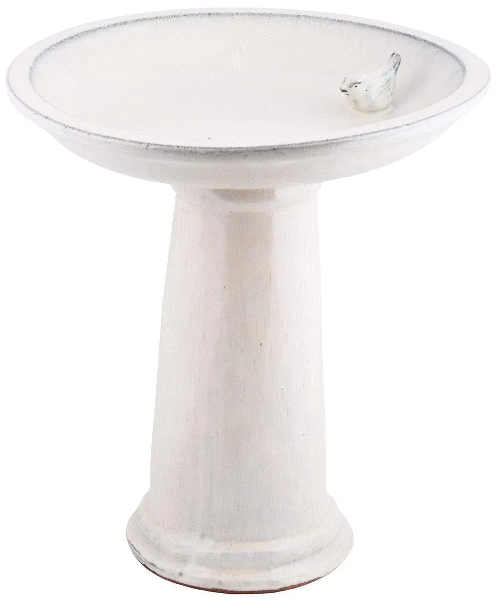 Esschert Design Ceramic Bird Bath Pedestal