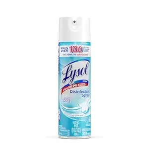 Lysol Disinfectant Spray, Sanitizing and Antibacterial Spray, For Disinfecting and Deodorizing, Crisp Linen, 19 Fl. Oz