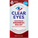 Clear Eyes Eye Drops - Maximum Redness Relief 0.5 fl oz