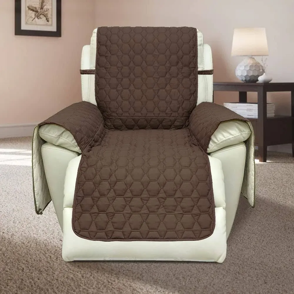  30 Inch Recliner Cover - 100% Waterproof Slipcovers Anti-Slip Large Recliner 