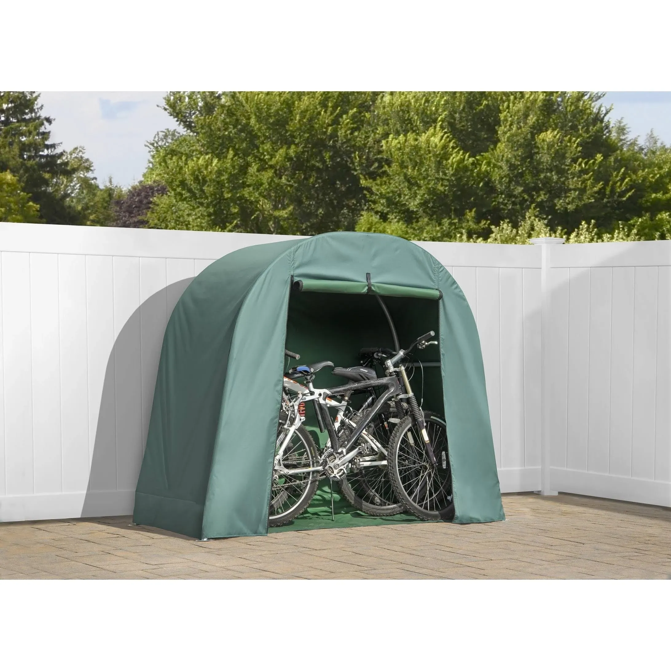 ShelterLogic Bike Shed Green