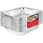 Stock Your Home Disposable 9x13 Aluminum Foil Pans (10 Pack) Half Size Steam Table Deep Trays